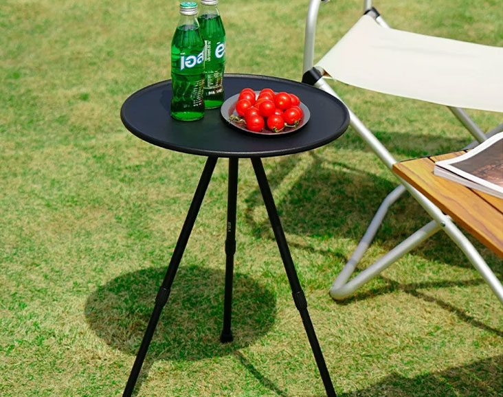 戶外露營折疊桌子桌椅折疊升降小圓桌
